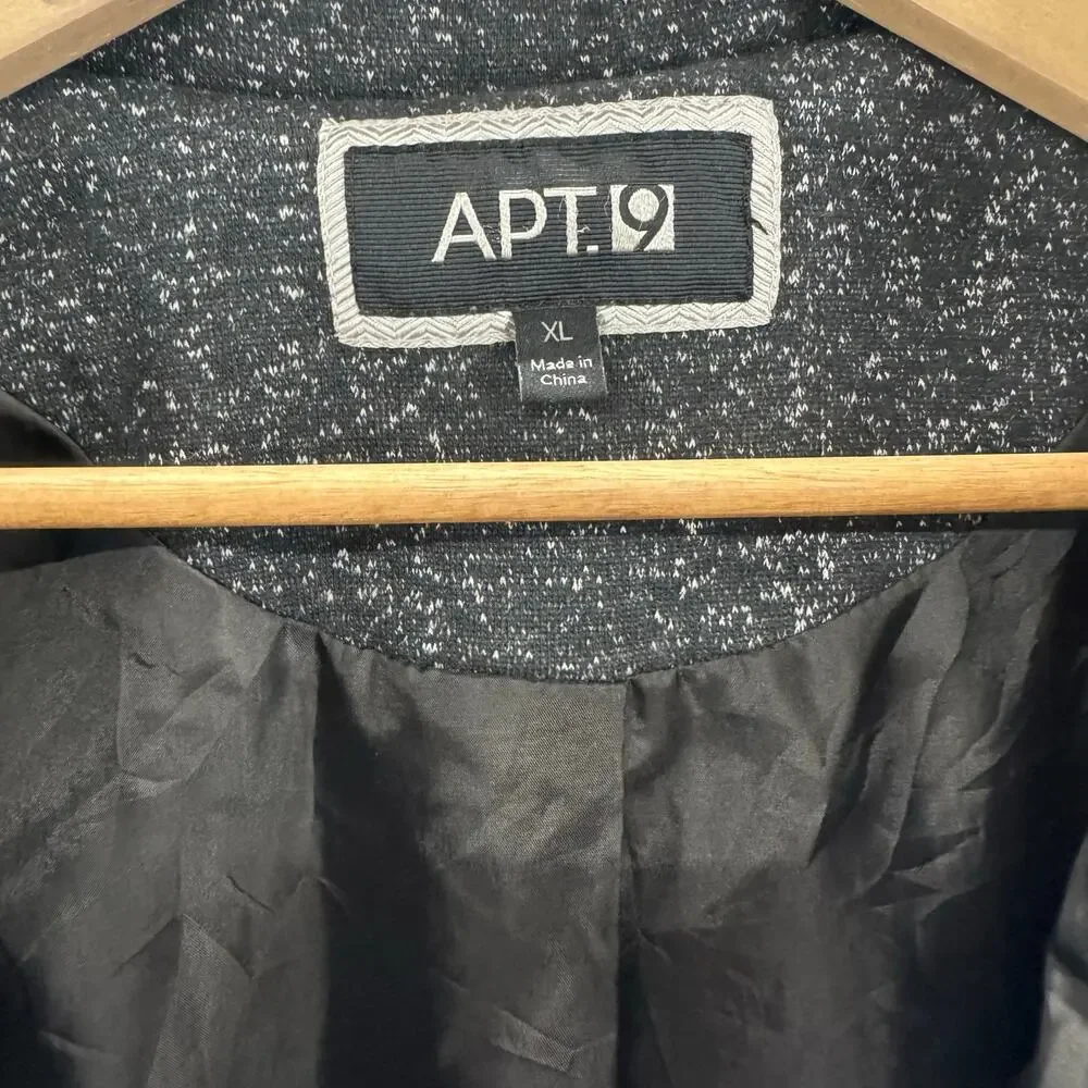 Apt. 9 Coat Women's XL Gray Tweed Button-Up Stylish‎ Jacket